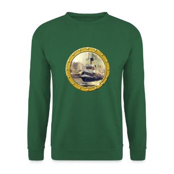 Dampfschlepper - Unisex Pullover - Grün - Vorne