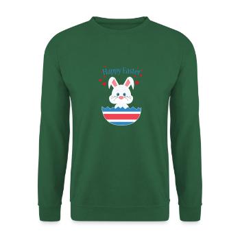 Liebe Osterhase - Unisex Pullover - Grün - Vorne