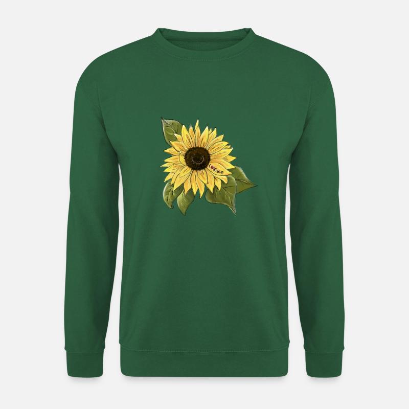 Sonnenblume 🌻 - Unisex Pullover - Grün