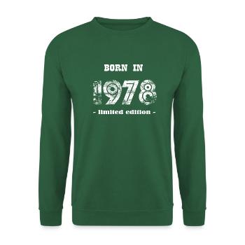 Born in 1978 - limited edition - Unisex Pullover - Grün - Vorne