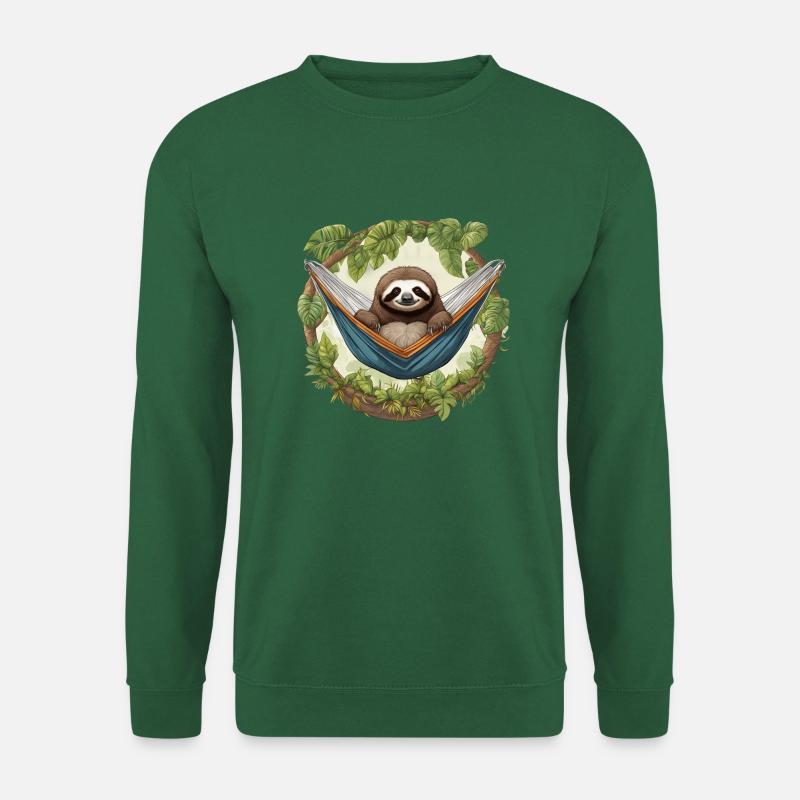 Faultier - Unisex Pullover - Grün