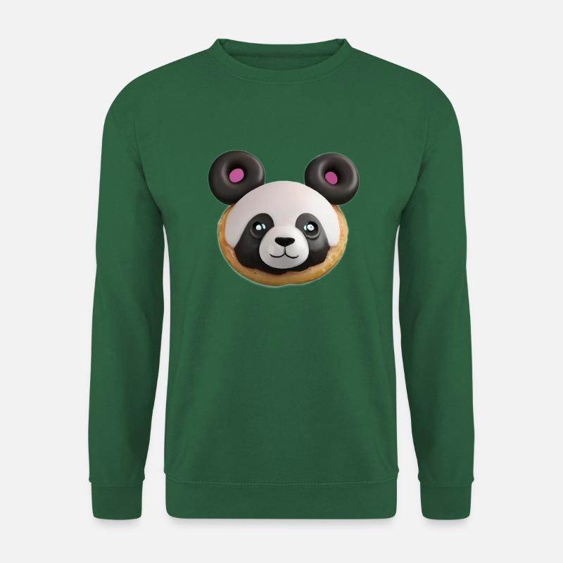 Panda Triple Donuts - Unisex Pullover - Grün