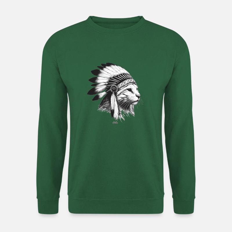 Indische Katze - Unisex Pullover - Grün