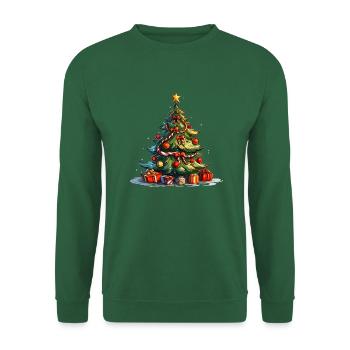 Christmas tree with gifts - Unisex Sweatshirt - green - Front