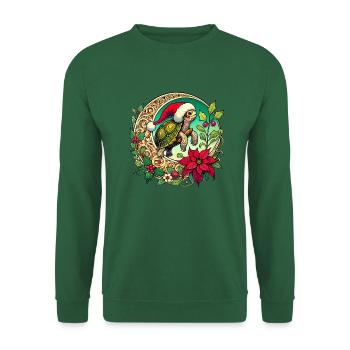 Christmas Turtle - Unisex Sweatshirt - green - Front