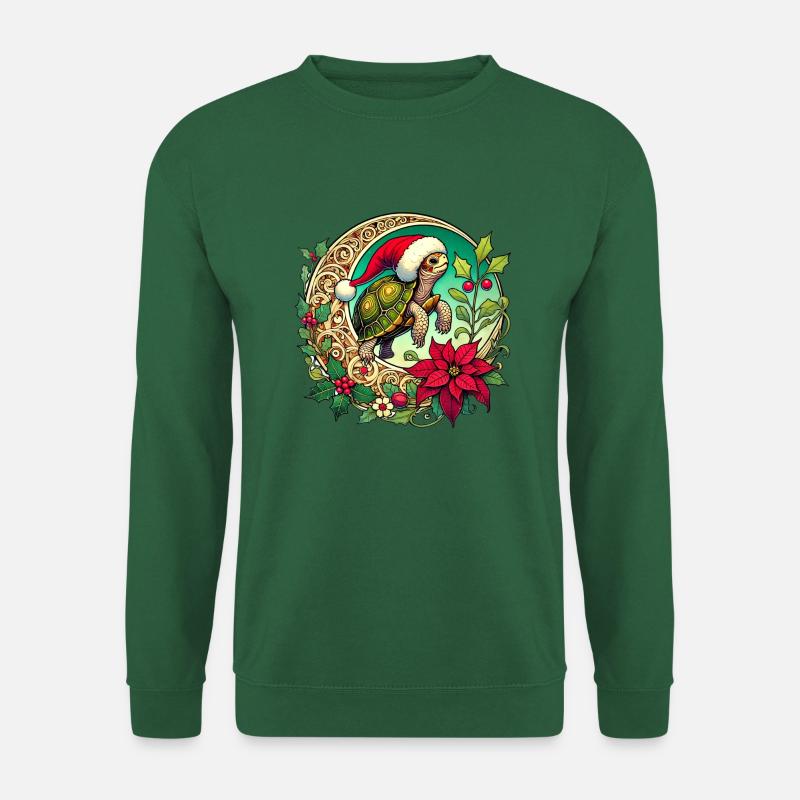 Christmas Turtle - Unisex Sweatshirt - green