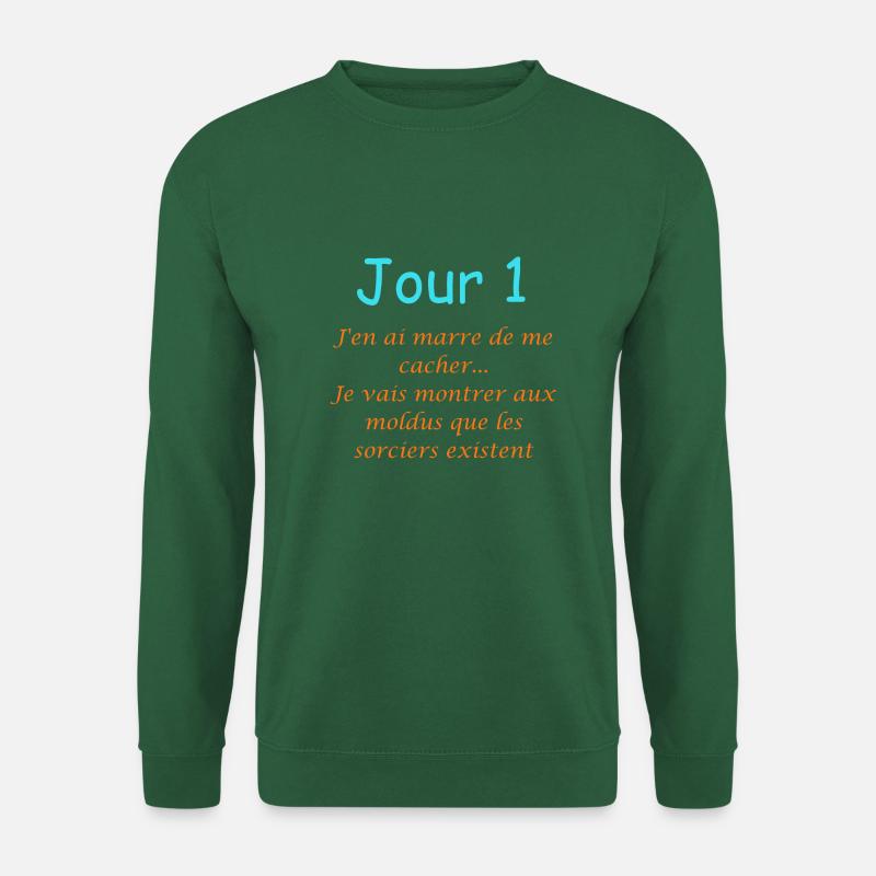 Tag 1: Es gibt Zauberer - Unisex Pullover - Grün