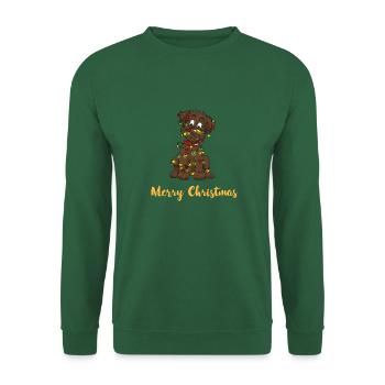 Lichterkette 1 3 - Unisex Pullover - Grün - Vorne