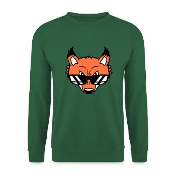 Renard Lunettes de soleil Cool Peeps High Evil Eye Fun - Sweat-shirt Unisexe - vert foncé - Devant