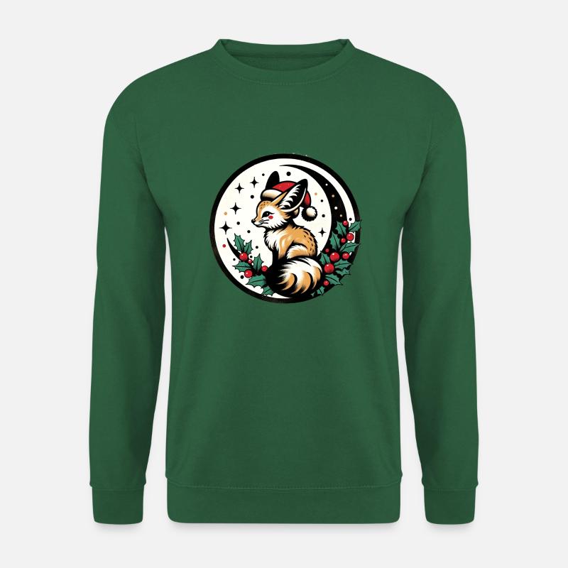Yule Fox - Unisex Sweatshirt - green