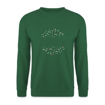 Happy dots! - Unisex Pullover - Grün - Vorne