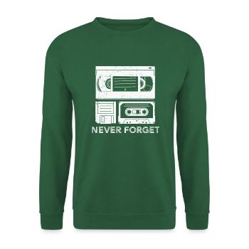 90s Nineties Theme Party Retro - Unisex Sweatshirt - green - Front