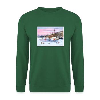 The Passenger Harbour of Savonlinna, Finland - Unisex Sweatshirt - green - Front