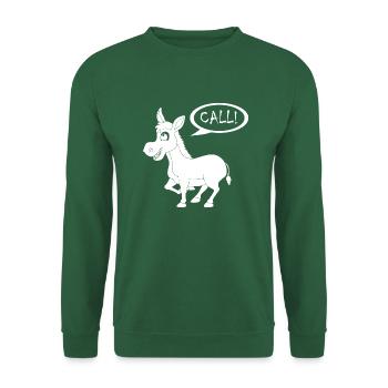 Donkey Esel - Unisex Pullover - Grün - Vorne