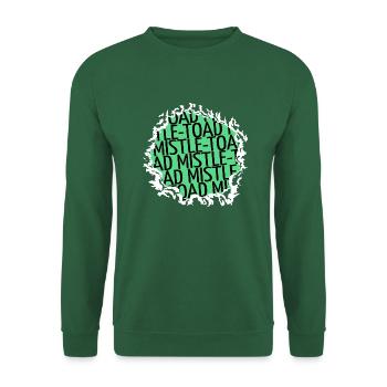 dinosaur tshirt bday fun gift awkward santa - Unisex Pullover - Grün - Vorne