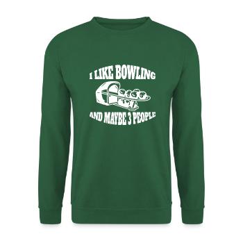 Bowling Skittles Gift Bowling Ball Skittle Bowler - Unisex Sweatshirt - green - Front