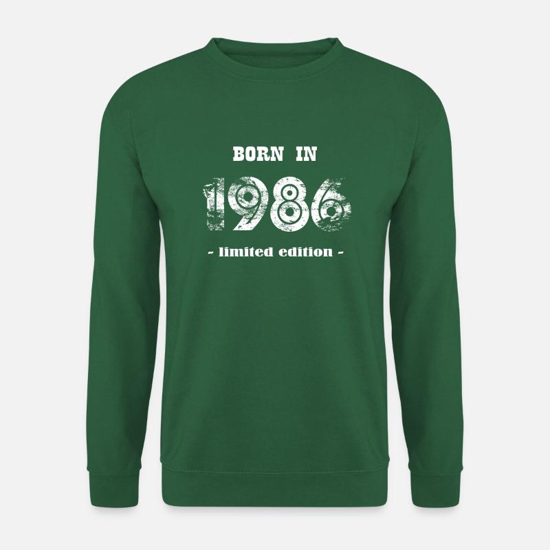BORN IN 1986 - limited edition - Unisex Pullover - Grün