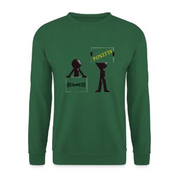 Stay positiv - Unisex Pullover - Grün - Vorne