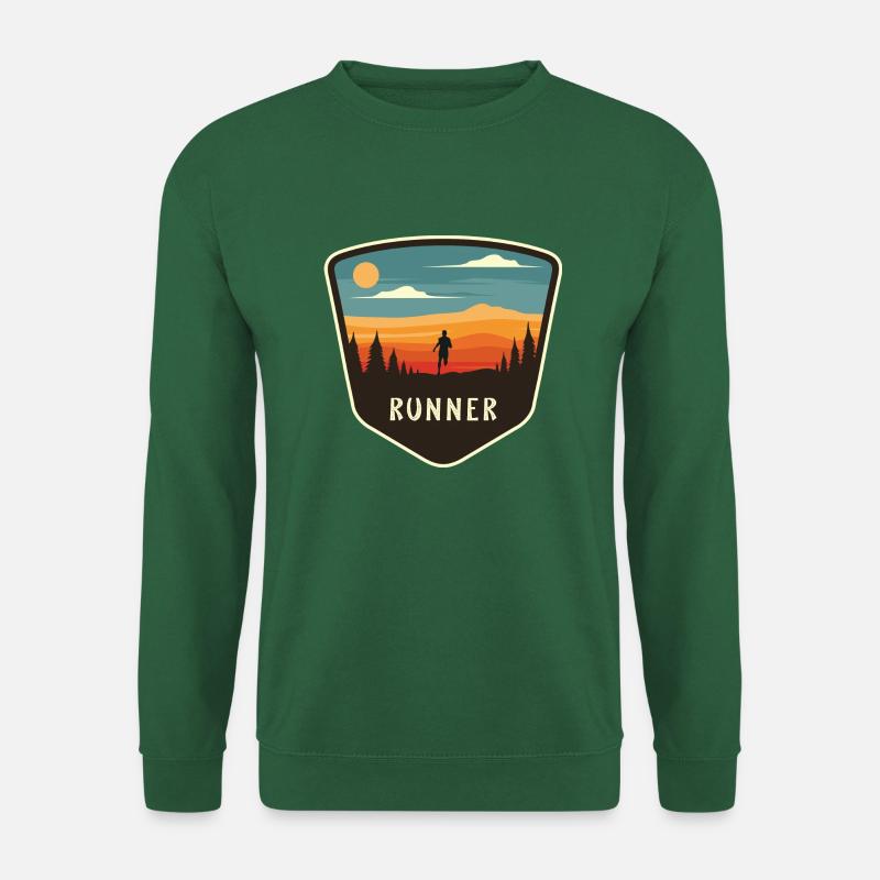 Runner Natur Wildness Laufen - Unisex Pullover - Grün