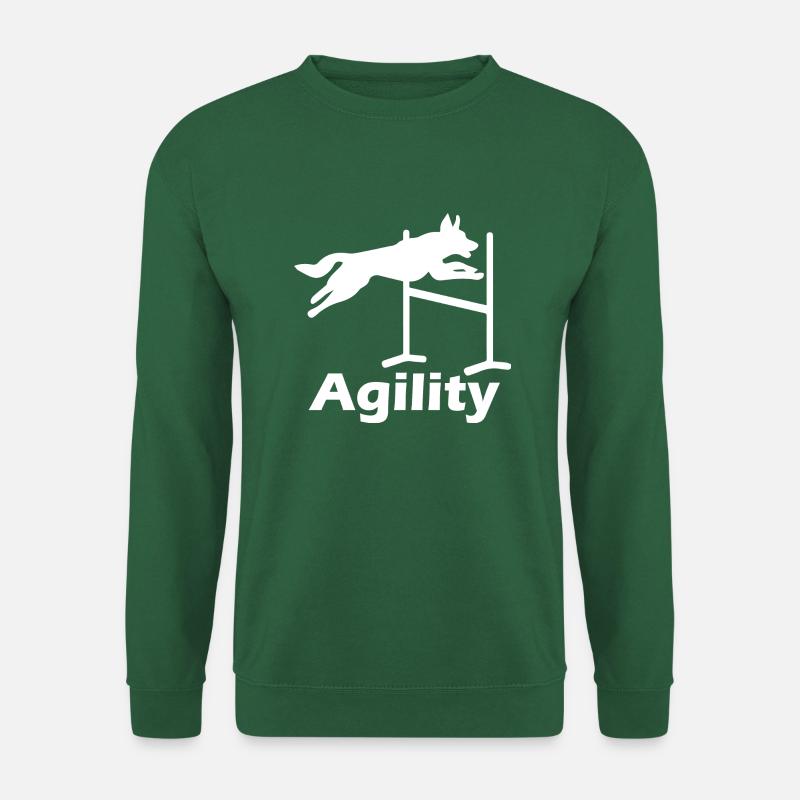 Hund Dog Agility - Unisex Pullover - Grün