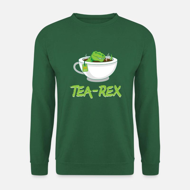 Tea-Rex (T-Rex) Tyrannosaurus Rex - Unisex Pullover - Grün