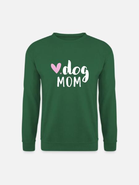 Dog Mom/Hundemama - Unisex Pullover - Grün