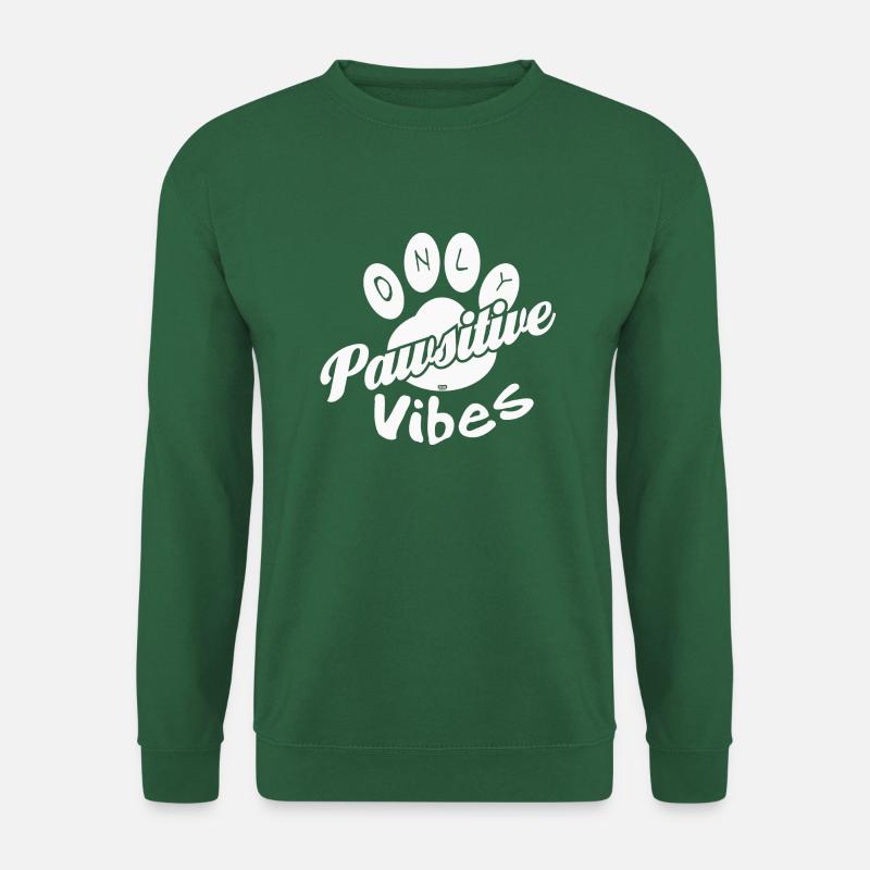 Only pawsitive vibes - Unisex Pullover - Grün