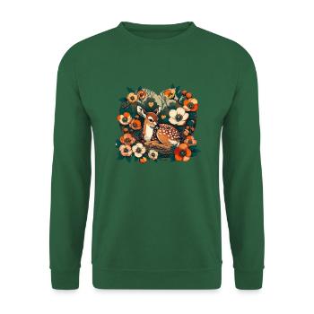 Spring Fawn - Unisex Sweatshirt - green - Front