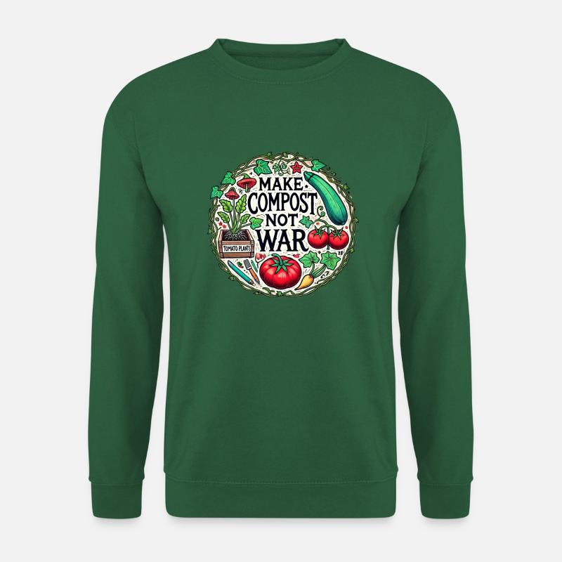 Make compost not war - Unisex Sweatshirt - green