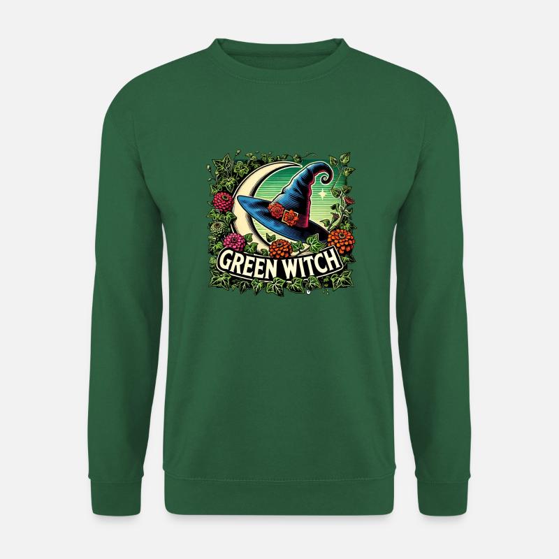 Grüne Hexe - Unisex Pullover - Grün