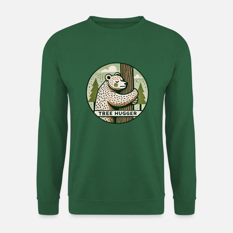 Tree hugger Bear - Unisex Sweatshirt - green