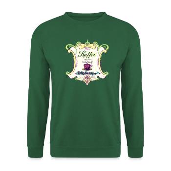 Kaffee ist mein Treibstoff. grün - Unisex Pullover - Grün - Vorne