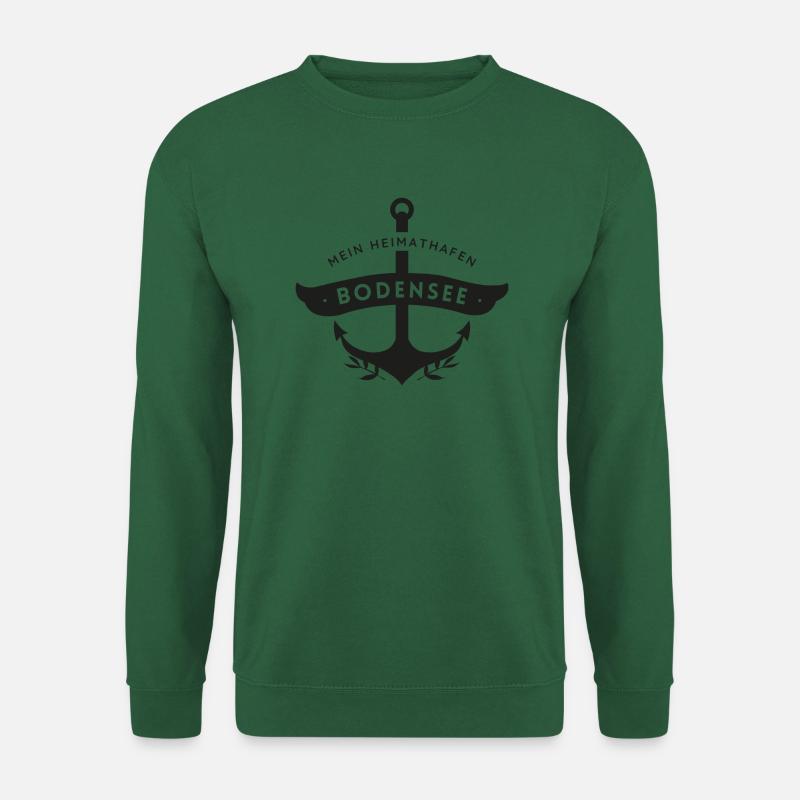 Mein Heimathafen / Anker / Bodensee - Unisex Pullover - Grün