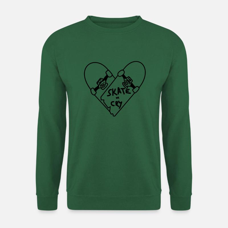Skateboard Herz - Unisex Pullover - Grün