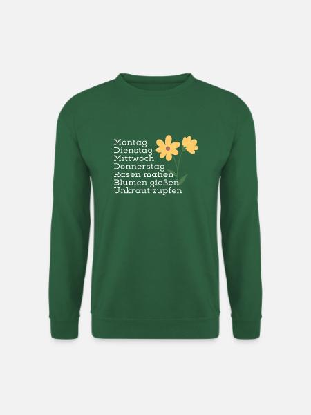 garten pflegen - Unisex Pullover - Grün