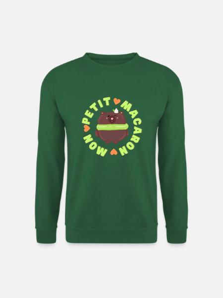 mon petit macaron bear - Unisex Sweatshirt - green