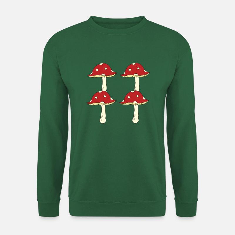 fliegenpilz 4er - Unisex Pullover - Grün