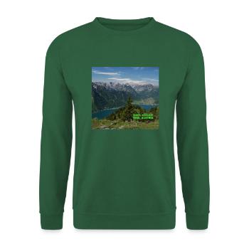 Achensee, Tirol - Unisex Pullover - Grün - Vorne