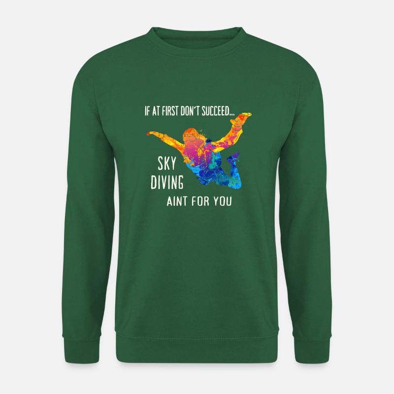 Skydive parachutiste Skydiver Chute libre - Sweat-shirt Unisexe - vert foncé