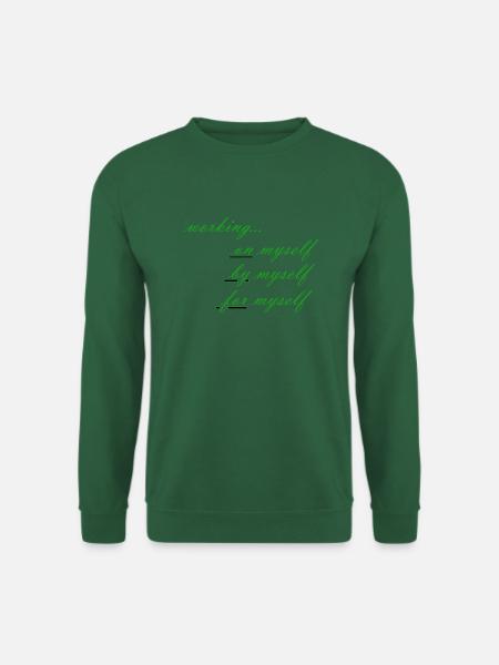 working on myself - Unisex Pullover - Grün