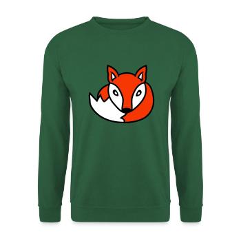 Fox Red Fox Wild Animal Clever Forest Inhabitants - Unisex Sweatshirt - green - Front