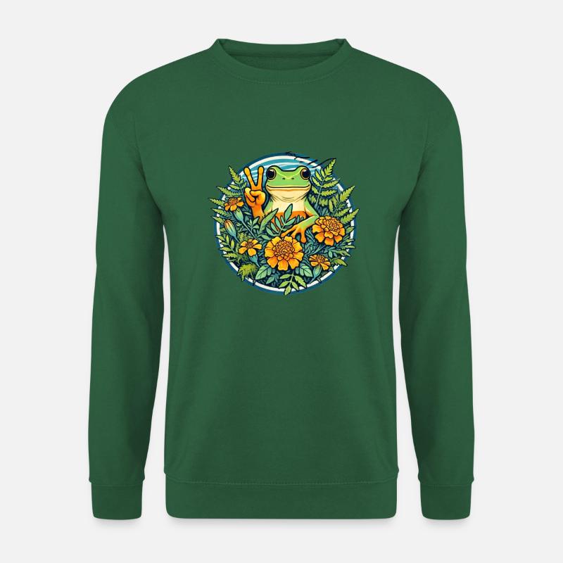 Friedensfrosch - Unisex Pullover - Grün