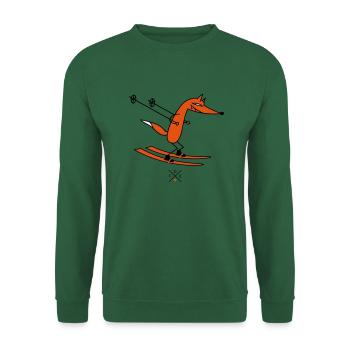 smart ski driver - Sweat-shirt Unisexe - vert foncé - Devant