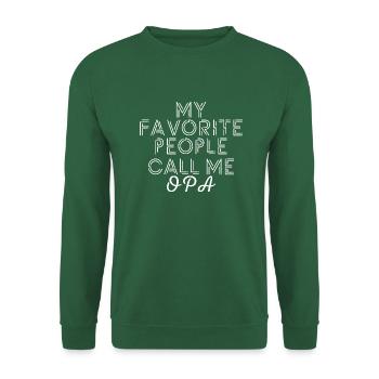 Call me grand-père cadeau cadeau famille anniversaire grand-père - Sweat-shirt Unisexe - vert foncé - Devant