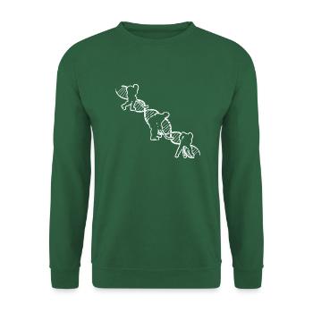 Eishockey Wintersport Geschenk Eishockeyteam - Unisex Pullover - Grün - Vorne