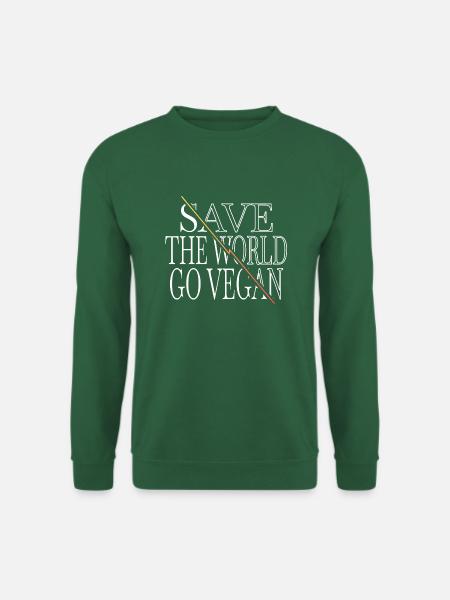 veganism birthday present statement present idea - Unisex Pullover - Grün