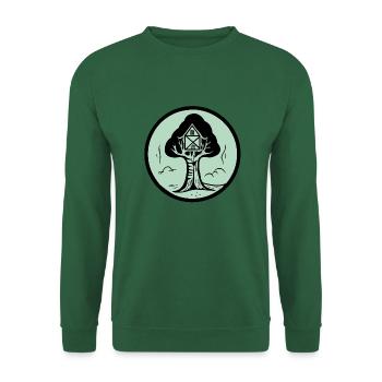 Treehouse from the St. Nicholas logo - Unisex Sweatshirt - green - Front