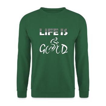 Good Life Bike Bike Geschenk - Unisex Pullover - Grün - Vorne