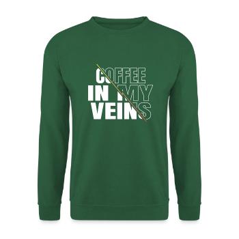 funny coffee lover jokes cool present coffeebean - Unisex Pullover - Grün - Vorne