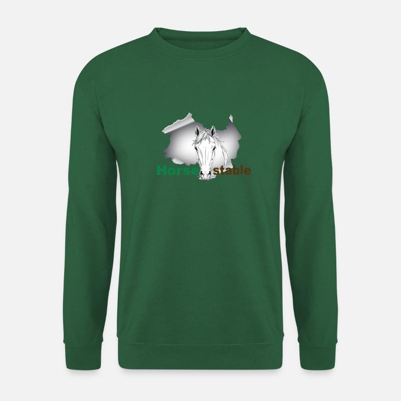 Pferdestall - Unisex Pullover - Grün